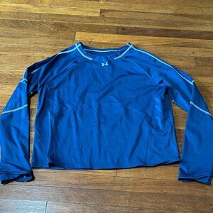 Under Armour Train Cold Weather Crewneck Top, Petrol Blue, Large